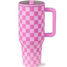 Leak-Proof Insulated Tumbler With Flip Straw & Cup Holder Fit Flasks Lid - hoa thược dược - Xem 11