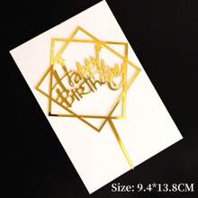 10 Pieces Happy Birthday Cake Toppers, Acrylic Cake Topper Happy Birthday Topper Cake Decoration For Birthday Theme Party Back To School - Multicolor - View 35