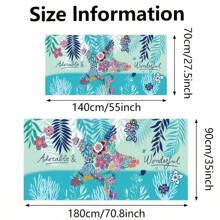 1 pièce Serviette de plage en fibre ultra-fine, serviette de voyage légère super absorbante à séchage rapide, serviette de bain et de plage imprimée de dessins animés, serviette de camping sans sable pour piscine, sports nautiques, yoga, gym, randonnée, été, vacances, décoration de salle de bain, équipement de plage
