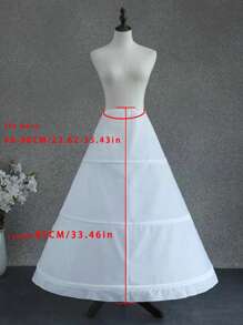 Bridal Crinoline Hoop Skirt Extender, Extra Fluffy With Boning, Lining For Wedding Gowns, Lolita Costume, Adjustable Waist Petticoat Fall Clothes For Women