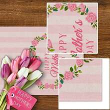 1 Pc Happy Mother's Day Table Runner,Home Buffet Kitchen Dining Room Decor