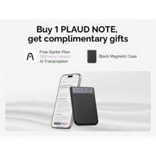 Grabadora de voz inteligente PLAUD NOTE. Grabación y reproducción con un solo botón. Grabación de notas y de llamadas telefónicas que registra con precisión en función de diferentes escenarios. Increíble y potente transcripción y resumen. Delgada de solo 0,117 pulgadas, extremadamente portátil. - Plateado - Ver 3