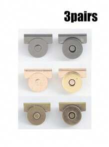 Bolso de lona con borde de pared, cubo magnético de alloy, 20 *7mm, 4 colores, sin costuras, para bolsos de hombro y ropa, accesorios de manualidades DIY, bolso vintage de metal Cl Turn, cierres giratorios para bolsillos y prendas, accesorio de bolso DIy para mano, monedero, hardware elegante, dorado, Accesorios de bolsa hechos a mano