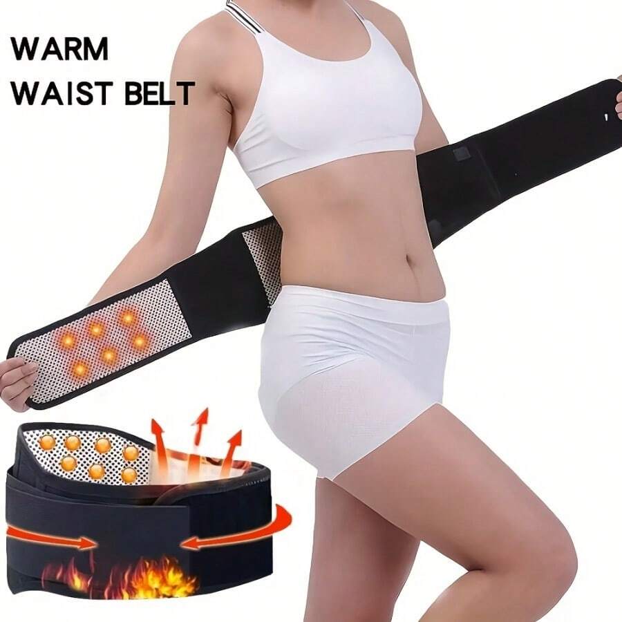 Self-Heating Adjustable Waist Support Belt Suitable For Yoga Pilates Fitness Home Sports Waist Warmth Protection (Suitable For All Seasons)