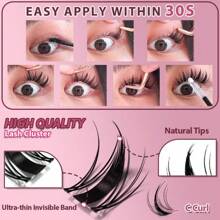 UCoolMe Lashes Fairy Lashes Cluster C Curl 140 Pcs Individual Lash Clusters False Eyelashes Extension Natural Look Beginner Friendly Bond Seal Remover Ultra-Thin Band Makeup 8-18mm Manga Anime Christmas Gift Lash Cluster Kit Sringtok - Bộ Fairy (Keo trắng) - Xem 2