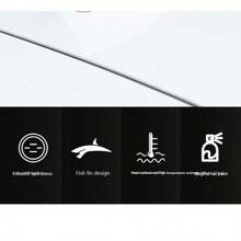 Antena en forma de aleta de tiburón para auto con recepción de señal, antena de techo en forma de aleta de tiburón especializada para decoración y conversión de automóviles, organizador de almacenamiento de viaje - Multicolor - Ver 4