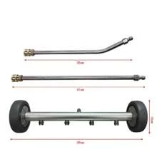 Limpiador de bajos de lavadora a presión, Lavadora de bajos de 16 pulgadas, Limpiador de bajos de automóvil con lavadora a presión con varilla de extensión recta, 4000 PSI