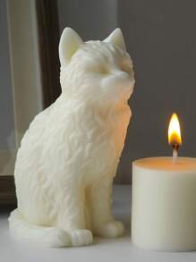 Sitting, Reclining Cat-Shaped Mold, Lifelike 3D Feline Silicone Molds, Easy To Disassemble & Clean, Support Batch Replication For Candles, Compatible With Plaster Sculpture & Creative Painting, Inspiration For DIY Enthusiasts, Decor For Garden, Aquarium, Office, Bedroom & Entryway