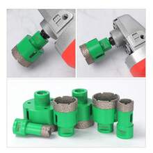 BriSunshine 6PCS Foret Diamanté Kits avec 2 Disques Diamant, 20/25/40/45/50/68mm Trépans avec Filetage M14 pour Perçage à sec pour Verre, Carrelage, Céramique, Marbre, Porcelaine de Coupe