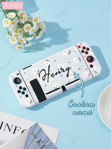 Ayotu Customizable Text & Name Compatible With Nintendo Switch/OLED/Lite Consoles & Accessories Set. Includes Protective Case, Storage Bag, Base Shell, Console Cover, Game Card Case, Controller Cover And More. High Definition Custom Design, Ideal Creative Gift For Birthday, Anniversary, Valentine's Day, Holidays - Multicolor - View 11