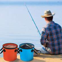 Collapsible Bucket, 5 Gallon Portable Folding Water Container For Travelling, Camping, Hiking, Fishing, Gardening