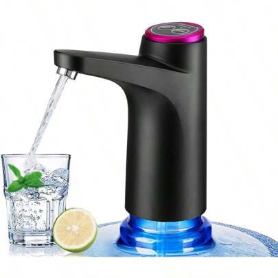 Dispensador de agua automático, bomba de agua eléctrica con controles de botón, carga USB, dispensador de agua para cocina, oficina y exterior, extractor de vin