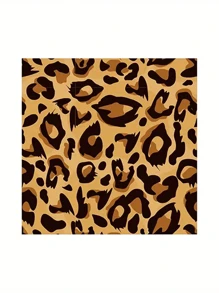 Decorazioni da tavola a tema leopardo per feste, piatti con stampa leopardata, set per 8 persone, decorazioni per feste di compleanno a tema animali selvatici leopardo, adatto per feste, temi, vacanze, picnic in famiglia, celebrazioni, regali per la festa della mamma, laurea