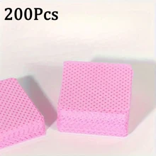2000/1000/200pcs Nail Wipes - Professional Lint-Free Nail Polish Remover Pads, UV Gel Cleansing Tissues, Unscented Manicure Prep And Finish Nail Art Cleaning Tool(Pink)