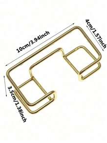 Classic Metal Card Holder, Unlined Business Card Display Stand, Desktop Organizer For Office, No Closure, Dry Cloth Clean