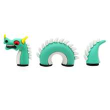 3/4pcs 3D Crocodile, Dragon, Snake, Mermaid DIY Shoe Decorations, Detachable Shoe Charms Suitable For Clogs - Multicolor - View 11