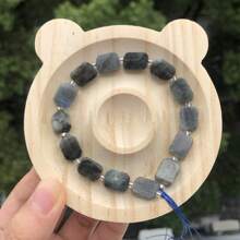 AAA 不对称方形月光石虎眼石拉长石天然石隔珠适用于珠宝制作用品手链项链配饰 - Beads - 查看 9