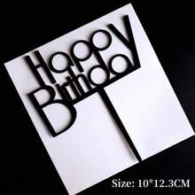 10 Pieces Happy Birthday Cake Toppers, Acrylic Cake Topper Happy Birthday Topper Cake Decoration For Birthday Theme Party Back To School - Multicolor - View 34