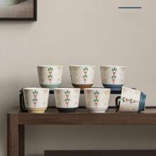 1 件时尚印花 150 毫升咖啡/茶杯，欧式，家用单杯 - 彩色 - 查看 12