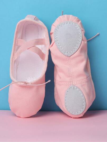 Children's Soft Bottom Dance Shoes For Girls, Kids Ballet Shoes, Pink