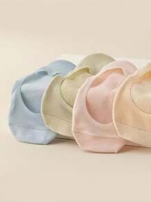 1/7 أزواج من جوارب نسائية قصيرة متعددة الألوان للصيف، جوارب قارب منخفضة الأعلى، جوارب غير مرئية - متعدد الألوان - مشاهدة 7