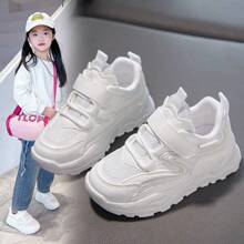 Zapatillas de tenis para niños y niñas de 6 a 18 años, cómodas, rosas, informales, de moda, cómodas, transpirables, de suela suave. - Blanco - Ver 3