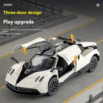 Juguete de coche de carreras de aleación a escala 1:43 con función de deslizamiento, modelo de coche de juguete, adecuado para niños y niñas, se puede usar como regalo, decoración, colección, regalo de vuelta a clases