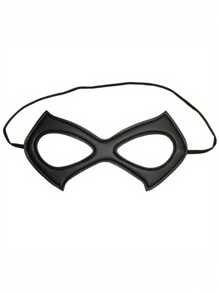1 mască neagră din piele ecologică, ochi de pisică - temă sexy cu pirat, bandă elastică reglabilă, ideală pentru cosplay de Halloween și accesoriu pentru costum de Ziua Îndrăgostiților, mască de Halloween