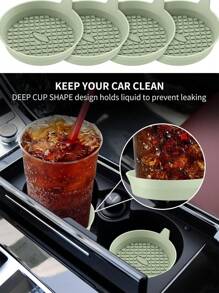 2/1 pezzo Sottobicchiere da auto, sottobicchiere con portabicchiere incassato, sottobicchiere universale antiscivolo in silicone per porta bicchieri da auto, accessori per interni auto, tappetino organizer, scatola porta oggetti da viaggio