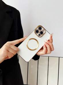 电镀手机壳适用于 16E、15 ProAMX、S24、S25、S23、S22、S21、A11、A12、A13、A14、A53、A54、OPPO A54、Vivo Y21、Redmi Note 9 Pro - 白色 - 查看 5