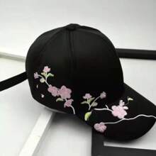 1 كاب بيسبول مطبوع بطابع زهري أوروبي أمريكي الأناقة ، يعطي إحساس بحديقة زهور رومانسية عند ارتدائها ، مرآة شمس متعددة الاستخدامات وتصميم أنيق في واحدة