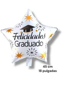 Paquetes de globos de 45 cm c/u 18 pulgadas de graduación, ideal para ese gran evento que sea inolvidable, globo para graduación, feliz graduado, graduaciones, decoración, globos decorativos, globo para fin de curso. graduado, graduada para graduacion - F 20pzs - Ver 3
