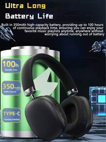 Reletech 极简无线耳机，超长续航，HiFi立体声，低延迟，适用于智能手机、电脑和游戏