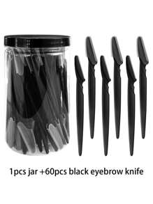 70/24/12/6pcs Set Multicolor Grooming Eyebrow Razor & Shaver Set, Eyebrow Trimmer & Shaver, Exfoliating Dermaplaning Tool, Body Hair Removal Trimmer And Face & Eyebrow Razor Set Long Handle Blade With Precision Cover Women Eyebrow Shaping Tools Suitable For Or Travel Use Multi-Function Eyebrow Trimmer, Sharp Stainless Steel Eyebrow Tools With Cover, For Eyebrow, Lip, Leg Hair & Gentle Effective Removal,Makeup,Cheap,Room Decor,Vanity,Travel,Bedroom,Makeup Accessories,Eyebrow Razor