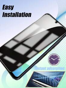 3 片隐私屏幕保护膜玻璃，防窥视防偷窥，兼容 Galaxy A14 5G/A15/A23/A34/A35/A54/S23 FE/A55/S24 FE/S25，防刮、防震、防水 - 黑色 - 查看 4