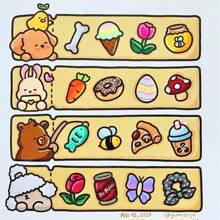 [Handmade Essential] Cozy Cuties Healing Painting & Coloring Book, Beginner-Friendly Tracing, Stress Relief Doodle, Simple & Large Relaxing Designs, Cute Character, Thick & Non-Transparent, Suitable For Stationery, School Supplies, Great Gift For Girls, Valentine's Day, New Year - COZY CUTIES - View 3