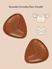 Dwustronne samoprzylepne wkładki do biustonosza Wkładki samoprzylepne do biustonosza Wkładki powiększające piersi Push Up Wielorazowe wkładki usztywniane Ultra Instant Lift