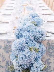 3/6/4/8PCS Artificial Hydrangea, Fake Hydrangea, Faux Plant, Spring Decoration, High-Quality Artificial Flower For DIY Wedding Bouquets, Parties, Home, Living Room, Kitchen, Garden, Hotel, Office, Study Room, Room Decor, Valentine's Day Gift,Teacher's Day,Nurse Gift,Fall Decor