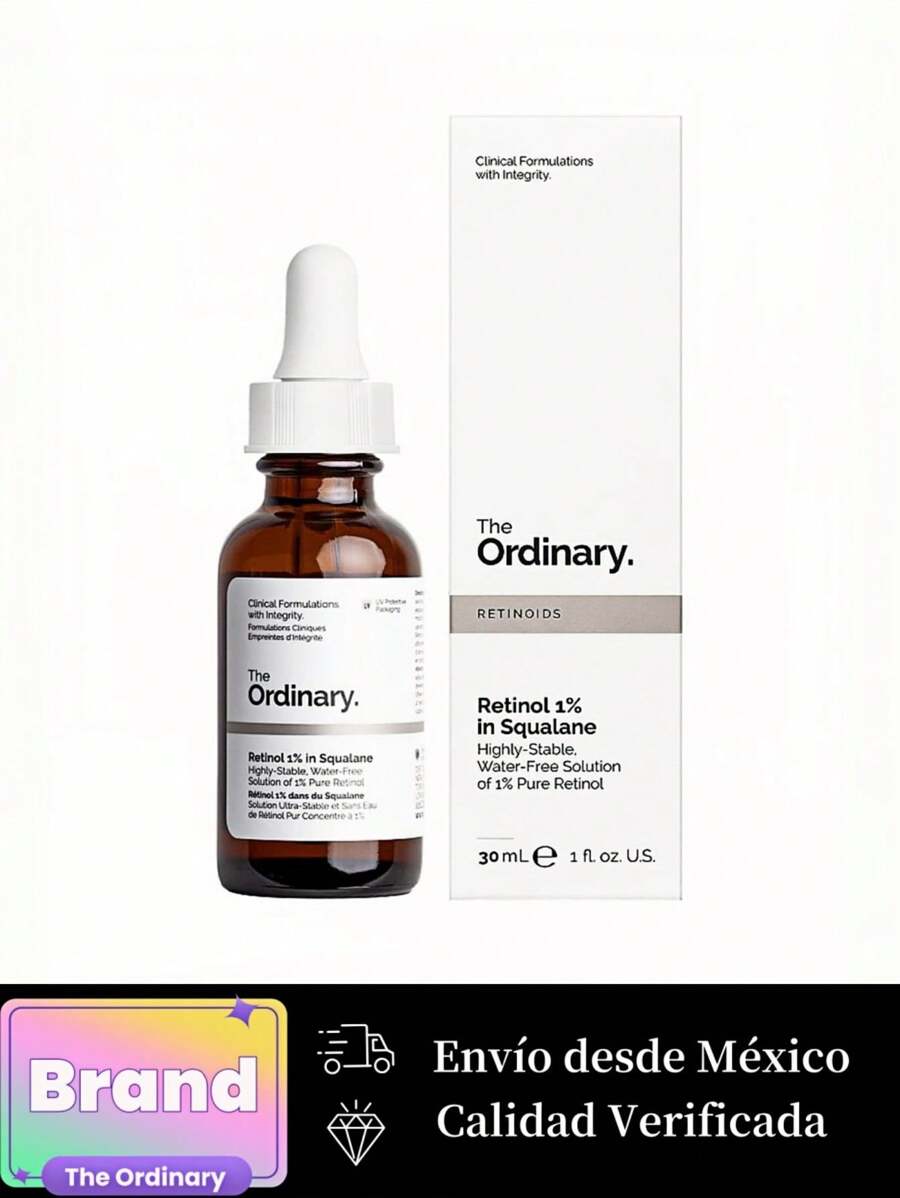 The Ordinary Serum antienvejecimiento Retinol 1% en escualano aclara las mancha, hiperpigmentación 30ML - Hyaluronic Acid - Ver 1