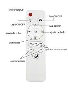 1 Piece Ceiling Fan With LED Light + Remote Control 42 Cm - Verschiedenfarbig - Übersicht 10