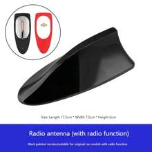 Antena en forma de aleta de tiburón para auto con recepción de señal, antena de techo en forma de aleta de tiburón especializada para decoración y conversión de automóviles, organizador de almacenamiento de viaje - Multicolor - Ver 13