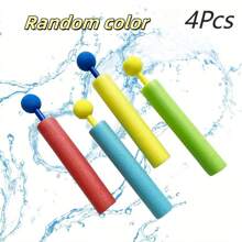 2 piezas/4 piezas/12 piezas/20 piezas Pistolas de agua de colores vibrantes para niños: juguetes de agua de verano para piscina y playa, mini lanzadores de agua de espuma EVA con mecanismo de retroceso, acción de disparo de agua divertida, diversión en la piscina | Juguetes de agua vibrantes | Pistolas de agua de Eva