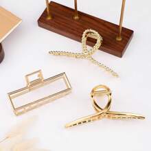 2026 New Mehayi 3 PCS Metal Large Claw Clips For Thick Heavy Hair, Strong Hold Big Non-Slip Hair Catch Barrette Jaw Clamp For Long Hair, Fashion Styling Accessories For Women - Loại A - Xem 5
