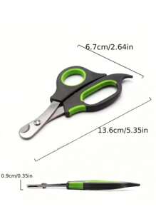 2PCS Stainless Steel Cat/Dog Lover Gift And Dog/Cat Mom Love Pet Nail Clippers, Easy To Use & Clean,Fit For Cat Lover And Cat Mom Love Dog Lover And Dog Mom Love Rabbit Bird - Multicolor - View 6