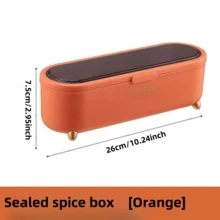 1 件调味罐套装，极简主义厨房用品，调味和烹饪享受，透明盖子设计，防水防油 - 彩色 - 查看 6