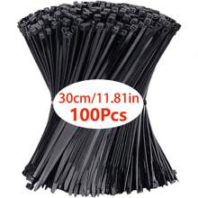 100/400 piezas Bridas de nailon negras y blancas, bridas de plástico autobloqueantes, bridas para cables, bridas de nailon autobloqueantes, bridas para cables, bridas para horticultura, bridas de sellado multiusos, alta resistencia sin romperse, para ordenar y almacenar cables, fijar cables eléctricos domésticos, adecuado para uso en interiores y exteriores