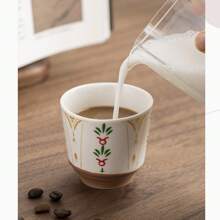 1 件时尚印花 150 毫升咖啡/茶杯，欧式，家用单杯 - 彩色 - 查看 3