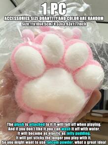 1PC Jumbo Tabas Squishy Cute Stress Relief Cat Paws,Bear Paws: Portable Fidget Squeeze Toys For Your Desk And On The Go, Ideal Holiday Gifts, Small Gift Ornament Cute Fun , Christmas Gift, Party Favors