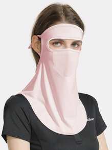 GOLOVEJOY 1pc Women's Summer Shawl UV Protection Face Mask, Lightweight Golf Facial Scarf For Outdoor Sports, Suitable For Girlfriends - Multicolor - View 15