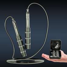 MOGOLD Sport Jump Rope Boxing Replacement Sports Bodybuilding Weighted Crossfit Sport Man Bodybuilding Sport Jump Weights Fitness Gym Man Professional Rope For Jump Bodybuilding Creative Crossfit Rope Adjustable Crossfit Rope Gym Weight Jump Rope Creative